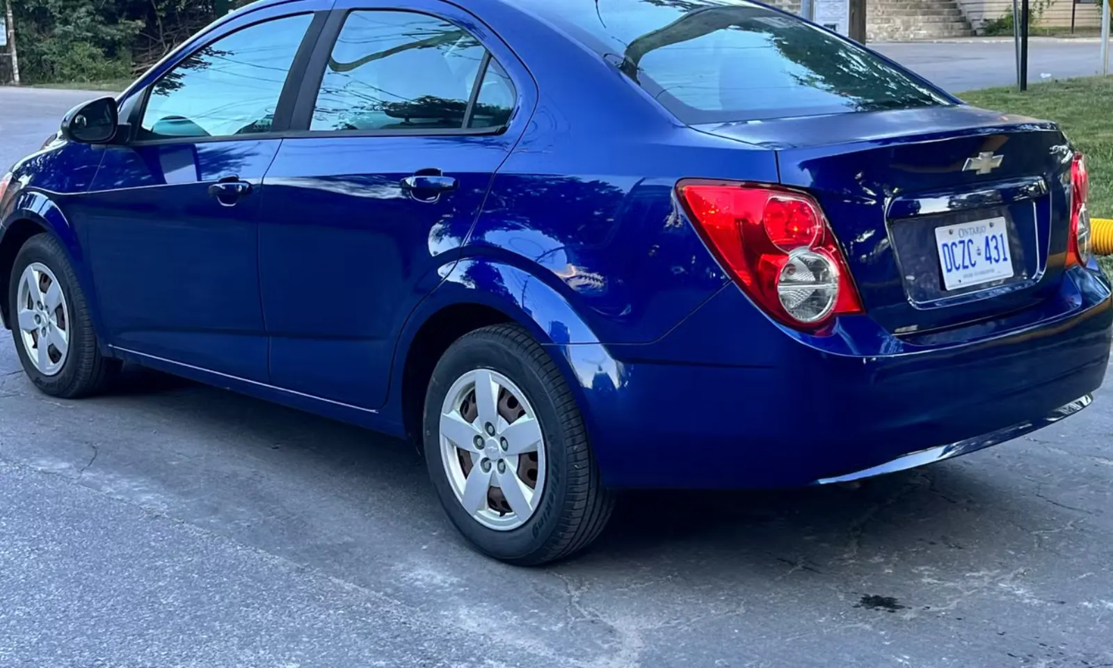2013 Chevy Sonic — rear 3/4